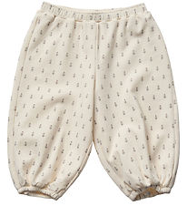Sofie Schnoor Buxur - Viscose/Bómull - Antique White
