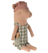 Maileg Soft Toy - Pig - Boy - Overall