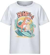 Name It Stuttermabolur - NmmVux - Bright White/Surfs Up
