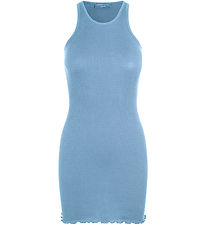 Rosemunde Jurk - Rib - Hemel Blue