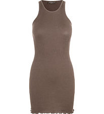 Rosemunde Kleid - Rib - Dark Sand