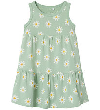 Name It Dress - NmfVigga - Silt Green/Daisy Flow