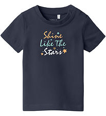 Name It T-Shirt - NbmVacion - Dark Sapphire/Shine Like The Stars