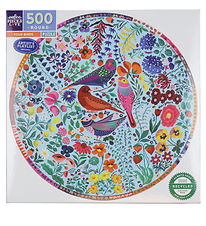 Eeboo Jigsaw Puzzle - Round - 500 Bricks - Four Birds