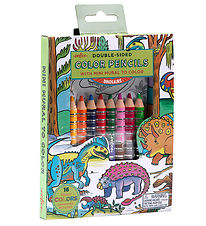 Eeboo Crayons de couleur - 8 pces - Dinosaures av. Dessin