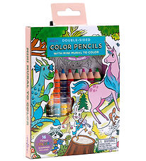 Eeboo Crayons de couleur - 8 pces - Cratures magiques av. Dessi