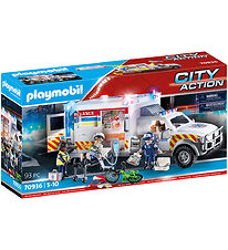 Playmobil City Action - amerikkalainen Ambulance - 70936 - 93 Os