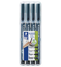 Staedtler Markers - 4 st. - Lumocolor Perm OHP - Zwart