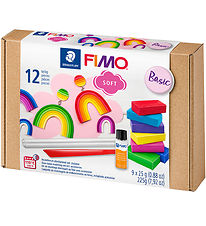 Staedtler FIMO Play Dough w. Tool - Soft - 12 Parts - 9x25 g