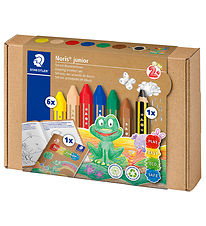 Staedtler Kreidefarben m. Aktivittsbuch - Noris Junior - 7 st.