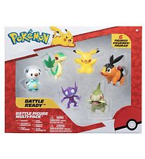 Pokémon Fígúrur - 6 Pakki - Bardaga tilbúinn