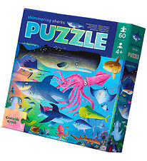 Crocodile Creek Puzzlespiel - 60 Teile - Schimmernde Haie