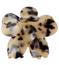 By Str Hair clip - Adeline - 7 cm - Black/Beige