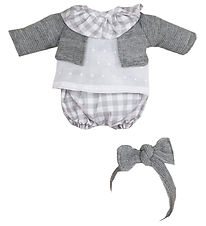 Asi Doll Clothes - 36 cm - Koke - Grey/White