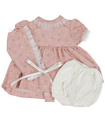 Asi Poppenkleding - 36 cm - Kok - Dusty Roze