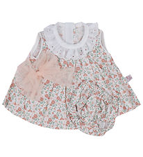 Asi Poppenkleding - 36 cm - Alex - Roze/Wit/Bloemen