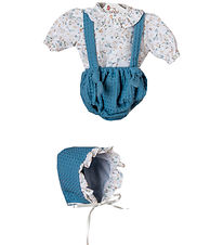 Asi Poppenkleding - 46 cm - Leo - Blauw/Wit