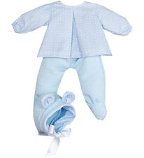 Asi Poppenkleding - 43 cm - Pablo - Blauw/Wit