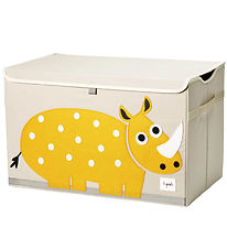 3 Sprouts Opbergbox m. Deksel - 61x37x38 cm - Neushoorn