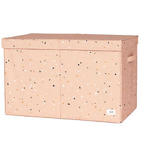 3 Sprouts Silytyslaatikko M. Kansi - 63x38x39 cm - Terrazzo/Cla