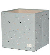 3 Sprouts Opbergbox - 33x33x33 cm - Terrazzo/Groen