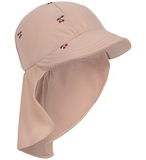 Konges Sljd Sun Hat - UV50+ - Manuca Frill - Cherry Blush