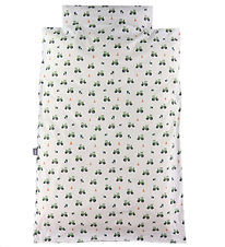 Nrgaard Madsens Bedding - Junior - White w. Green Tractors