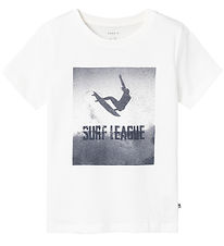 Name It T-Shirt - NkmJalmo - Bright White m. Surfer