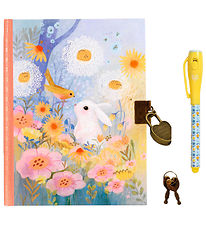 Djeco Agenda av. lhill et Magic Pen - Kendra Binney - Lapin/Fleu