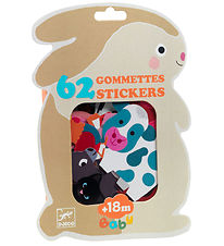 Djeco Stickers - 62 pcs - Farm animals