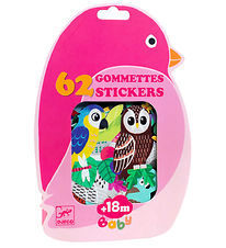 Djeco Stickers - 62 st. - Vogels