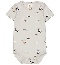 Müsli Bodysuit k/æ - Whale - Soft Blue/Mystery Blue/Shade