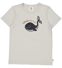 Msli T-shirt - Whale - Soft Blue