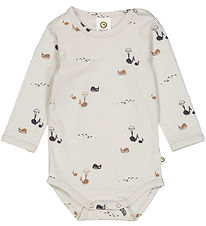 Müsli Bodysuit L/æ - Whale - Soft Blue/Mystery Blue/Shade