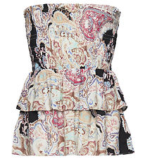 Rosemunde Efst - Paisley - Blue Paisley Prentað