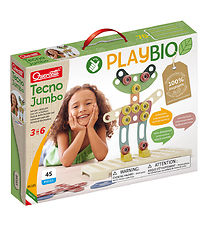 Quercetti Construction Playset - PlayBio Tecno Jumbo - 45 Parts