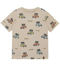 Minymo T-Shirt - Nebel m. Autos