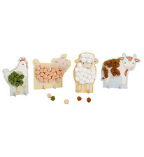 Little Dutch Kreatives Spielset - Pom-Pom Tiere - Klein Farm