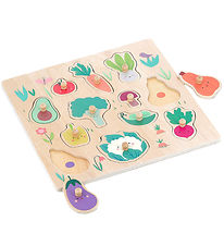 puzzle en bois Vilac - 12 Briques - Légumes