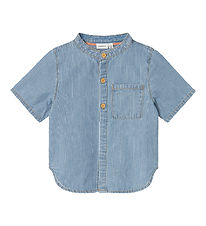 Name It Kauluspaita - NmmStripe - Light Blue Denim