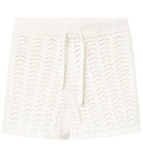 Lil' Atelier Shorts - Gebreid - NbfJohanna - Kokosmelk m. Hulm