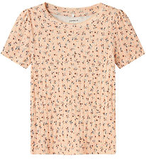 Name It T-shirt - NmfJaida - Peach Parfait w. Flowers