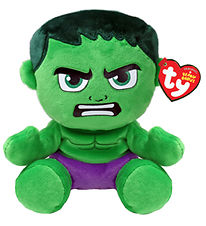 Ty Soft Toy - Beanie Babies - 17 cm - Marvel Hulk
