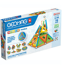 Geomag Magneettisarja - Supercolor-paneelit kierrtetyt - 78 Osa