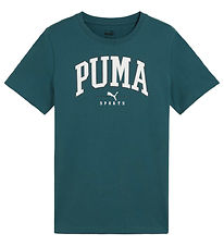 Puma T-skjorte - Lag BIG Grafisk Tee - Kaldt Green