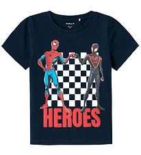 Name It T-shirt - NmmMaclin Spider-Man - Dark Sapphire