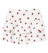Name It Skirt - NmfVigga - Bright White/Ladybugs