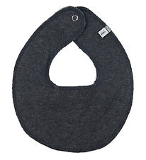 Pippi Teething Bib - Dark Grey Melange