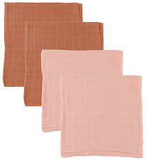 Pippi Carrs de mousseline - 4 Pack - 65x65 cm - Voil Rose