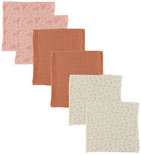 Pippi Hydrofiele Doek - 6-pack - 65x65 cm - Gesluierd Rose